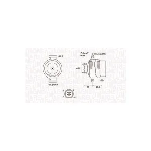 Dynamo Magneti Marelli Mqa1980 Honda