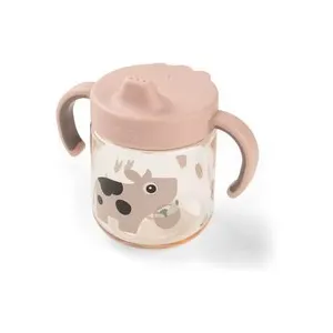 Tasse à bec à 2 anses Tiny farm Rose