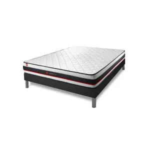Somness Ensemble 200x200 mousse - sommier kit