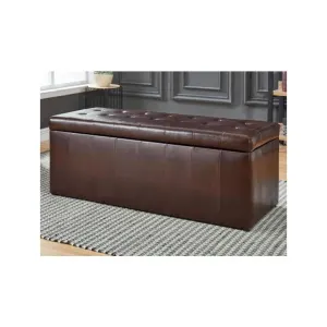 Unique Banc simili marron chocolat