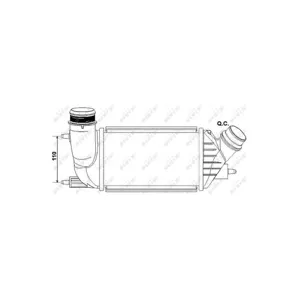 NRF B.V. Intercooler, échangeur pour VAUXHALL: Antara & CITROËN: Jumpy, C8, Dispatch & MERCEDES-BEN…