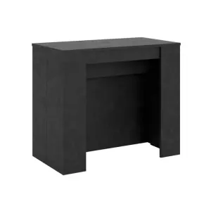 Itamoby Console extensible 90x48/296 cm effet bois anthracite