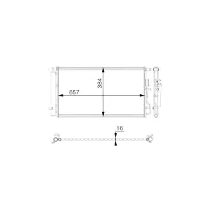 MAHLE AC 64 000P Condenseur, climatisation