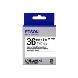 Epson LK-7WBN label-making tape