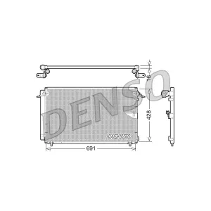 DENSO Condenseur, climatisation pour LEXUS: LS (Ref: DCN51008)