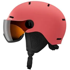 Salomon  - Orka Visor Sun Kissed Coral Flash Silver - S - Casque de ski avec visière