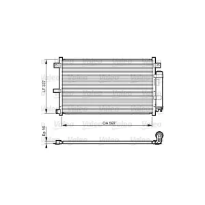 VALEO Condenseur, climatisation pour MAZDA: MX5 (Ref: 814227)