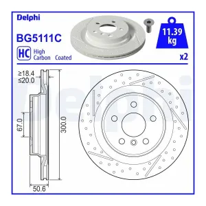 DELPHI Disques de frein pour MINI: MINI (Ref: BG5111C)