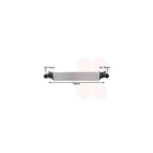 VAN WEZEL Intercooler, échangeur pour JEEP: Compass (Ref: 21014700)