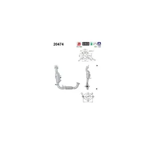Catalyseur As 20474 Ford