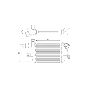 VALEO Intercooler, échangeur pour MITSUBISHI: L200, Montero (Ref: 818693)