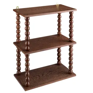 Étagère Murale 3 Niveaux Mona 50cm Marron