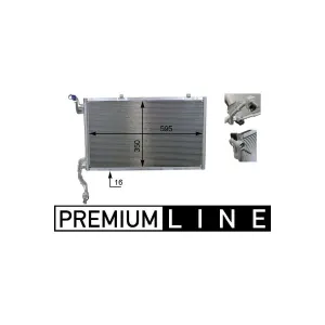 Condenseur, Climatisation Mahle Ac10000p Ford