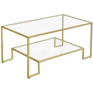 Table basse à 2 niveaux, Doré