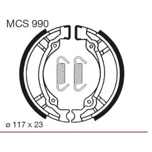 Jeu de mâchoires de frein TRW MCS990