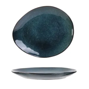 Lot de 6 Assiettes à Dessert Au Grès 22cm Bleu