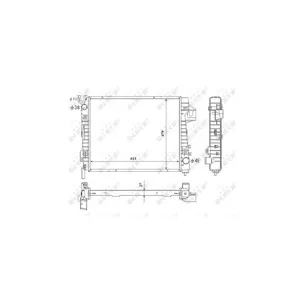 NRF B.V. Radiateur moteur (Ref: 53712)