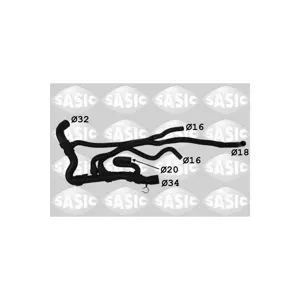 SASIC Durite de radiateur pour RENAULT: Laguna (Ref: 3404201)