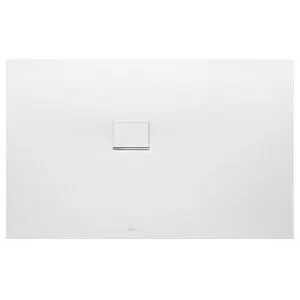 V&B; Bac à douche Squaro Infinity 170x90x4 cm, anthracite, angle gauche encastré mur ; Villeroy & B…
