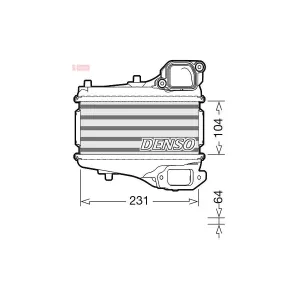 DENSO Intercooler, échangeur pour HONDA: Civic (Ref: DIT40001)