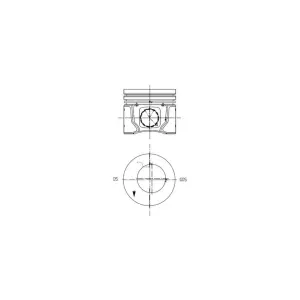 Piston Ks Kolbenschmidt 99963600 Ford