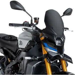 Bulle Puig TOURING (+ 17.5 cm) Noir mat