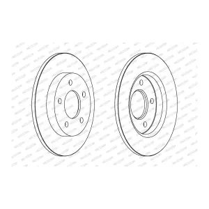 FERODO Disques de frein pour MAZDA: 3 (Ref: DDF1420C)