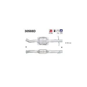 AS Catalyseur pour RENAULT: Kangoo (Ref: 30588D)