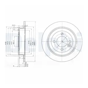 DELPHI Disques de frein pour MINI: MINI (Ref: BG3662C)