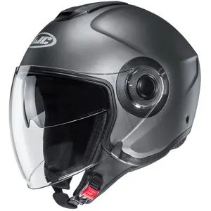 Casque jet HJC I40N Semi Flat Titanium