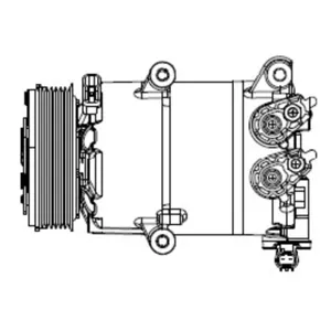 DELPHI Compresseur, climatisation pour FORD: Connect, Kuga (Ref: CS20553)