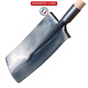 Bêche Standard Polie Devant - 28cm - Sans Manche