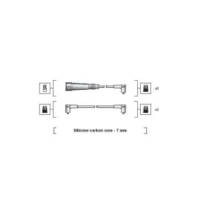 Jeu De Câbles D'Allumage Magneti Marelli Msk1047 Audi