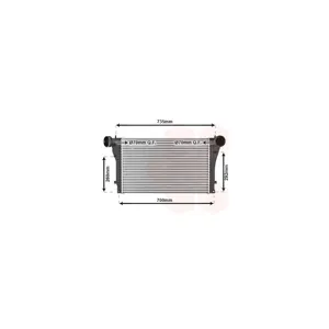 VAN WEZEL Intercooler, échangeur pour VOLKSWAGEN: Bora, Golf (Ref: 58004319)