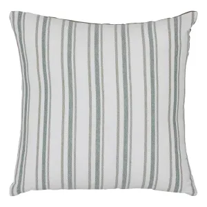 Coussin Déco à Rayures Groove 40x40cm Vert
