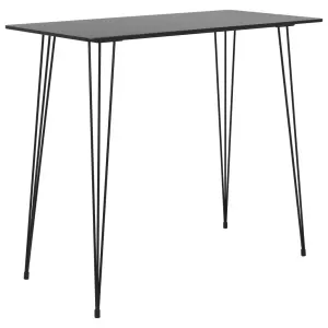 Table De Bar Blanc 120x60x105 Cm Vidaxl