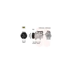 VAN WEZEL 0900K207 Compresseur de clim