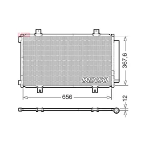 DENSO Condenseur, climatisation pour SUZUKI: Vitara, SX4, S-Cross (Ref: DCN47009)