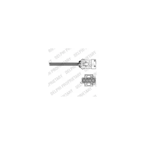 DELPHI Sonde lambda pour PEUGEOT: 207, 307, 206, 1007 & CITROËN: C3, C4, C2 (Ref: ES10794-12B1)