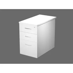 Caisson 3 Tiroirs Trendy E Visual - 44x80x73cm - Blanc
