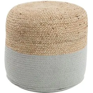 Pouf Dalama Jute Gris Clair