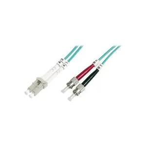 DIGITUS LWL Patchkabel LC -> ST 2.00m Multimode Duplex OM3