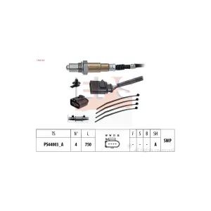 EPS 1.998.204 Sonde lambda couleur marron, noir