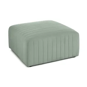 Nova - pouf modulable - en velours - bleu