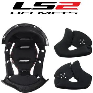 Mousse de joues et Coiffe LS2 FF807 Noir