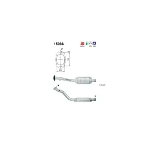 AS Catalyseur pour CITROËN: Xantia (Ref: 15086)