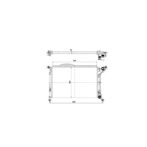 NRF B.V. Radiateur moteur pour MINI: MINI & CHRYSLER: Sebring (Ref: 53969)