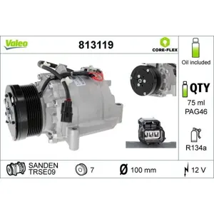 VALEO Compresseur, climatisation pour HONDA: CR-V (Ref: 813119)