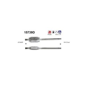 AS Catalyseur pour CITROËN: C15 (Ref: 15739D)