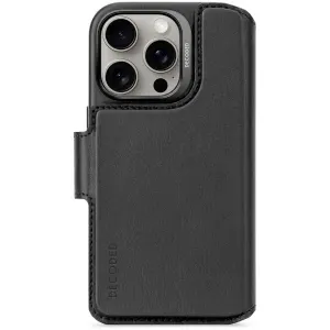 Decoded Decoded Leather Detachable Wallet iPhone Coque arrière iPhone 16 noir D25IPO16PDW5BK